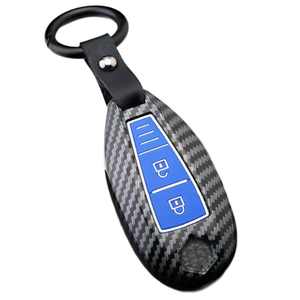 Carbon Sáng Bóng Sợi Xe <span class=keywords><strong>Key</strong></span> Bỏ Túi Nhỏ Gọn Silicone Tự Động Từ Xa Chính Trường Hợp Bìa Cho <span class=keywords><strong>Suzuki</strong></span> - Product Image 1
