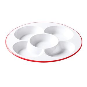 Bandeja de servir de melamina de cinco compartimentos para restaurante, hotel, platos fríos, plato para carne estofada, plato multifuncional para exhibir alimentos - Product Image 5