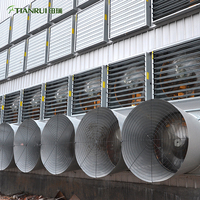 TIANRUI-ventilador de escape de presión negativa, martillo de caída/tracción/succión de flujo Axial a casa verde/granja de pollos/industrial
