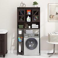 Meuble de rangement en bois pour toilettes, étagère de présentation pour salle de bain, toilettes, buanderie