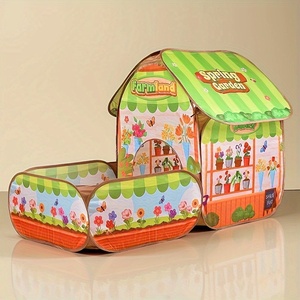 <span class=keywords><strong>Tente</strong></span> <span class=keywords><strong>de</strong></span> jeu pliable et portable pour enfants, aire <span class=keywords><strong>de</strong></span> jeux pour enfants, <span class=keywords><strong>tente</strong></span> pop-up, jouet en peluche, grande taille pour 5 enfants, fête en plein air dans le <span class=keywords><strong>jardin</strong></span> - Product Image 6