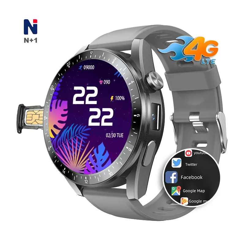 Hot Sale 4G Call Smartwatch GPS Navigation WIFI Camera Fitness Smart Watch with SIM Card