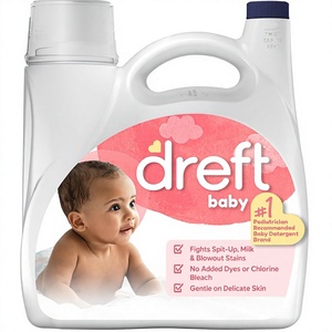 Detergente Líquido para Ropa de Bebé <span class=keywords><strong>Dreft</strong></span>, Suave para Piel Sensible, Sin Perfume, Sin Ingredientes No Adecuados, Hecho en China, 150 oz líquidas, 114 Lavados - Product Image 1