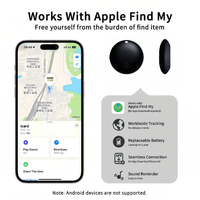 Nouveau traceur de positionnement AirTag compatible Apple Find My Device pour animaux de compagnie, bagages, personnes âgées, enfants et clés