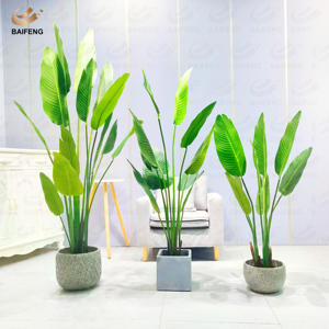 Décoration d'Intérieur Personnalisée en Usine Bananier Artificiel en Pot Faux Arbre <span class=keywords><strong>Canna</strong></span> <span class=keywords><strong>Plante</strong></span> Artificielle en Gros - Product Image 5