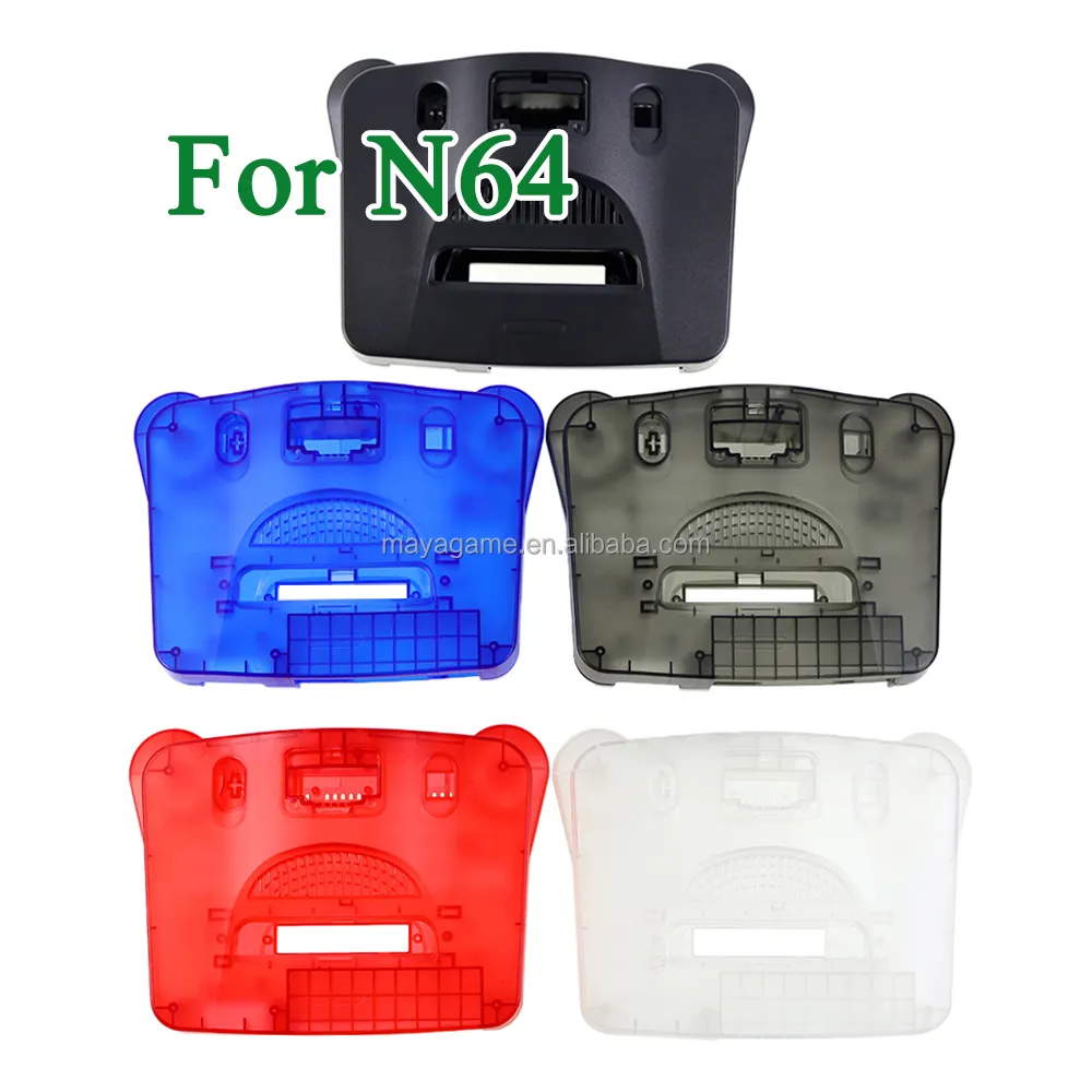 Vervangende Plastic Behuizing Retro Video Game Console Shell Voor Nintendo 64 Voor N64 Clear Case Doorschijnende Behuizing