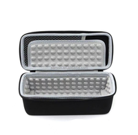 Coque rigide pour B ose Sound Link Mini/Mini 2 haut-parleur à dents bleues avec pochette en maille en silicone souple pour accessoires, noir