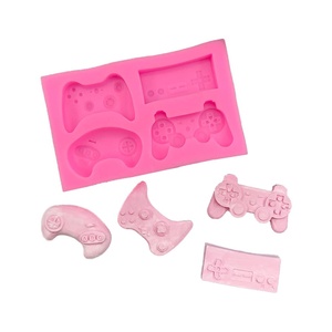 Moule en silicone pour gâteau <span class=keywords><strong>au</strong></span> <span class=keywords><strong>chocolat</strong></span>, décoration et façonnage <span class=keywords><strong>de</strong></span> desserts, avec motifs <span class=keywords><strong>de</strong></span> contrôleur <span class=keywords><strong>de</strong></span> jeu Hammer Gear et télécommande - Product Image 1