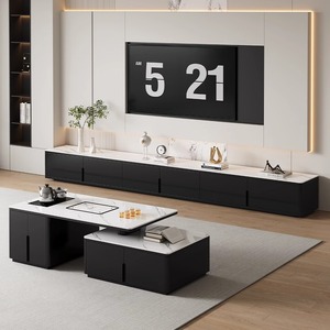 סט שולחן קפה ושולחן מרכזי לסלון מודרני יוקרתי ואיכותי, ריהוט סלון יוקרתי ופשוט - Product Image 5