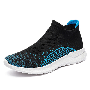 Baskets décontractées tricotées légères pour couple amoureux chaussures de course et de marche pour femmes avec logo de marque quantité minimale de commande en petite quantité pour hommes - Product Image 2