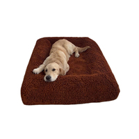 Coussin de luxe moderne et imperméable pour cage à chien, base antidérapante et oreiller pour petits chiens et chats