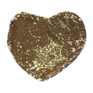 46*42Cm Wholesale Glitter <b>Cushions</b> Cover <b>Heart</b> Sublimation Sequin Pillow Cases - Product Image 4
