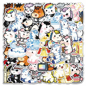 Autocollants en vinyle personnalisables imperméables A4 A6, motif petit poney licorne mignon, impression CMJN, étiquettes de récompense pour enfants - Product Image 4