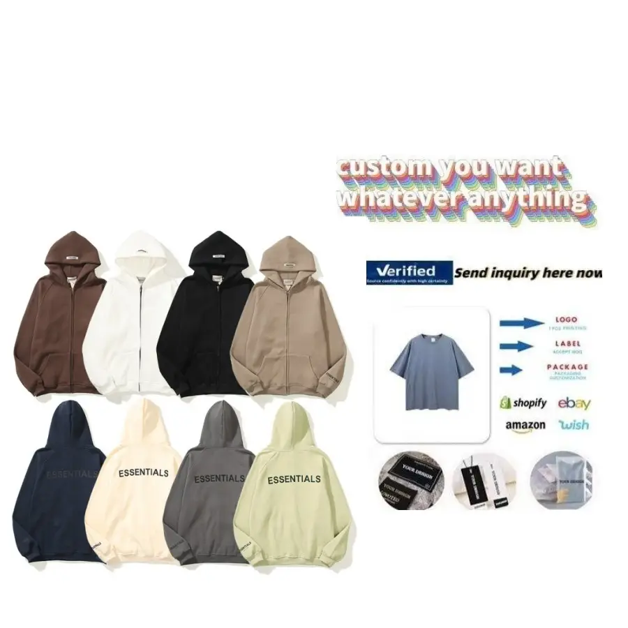 custom all over print Cheap Bulk Blank Hoodie manufacturers heavyweight Custom Logo Men's puff print hoodie