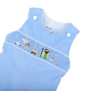 Combinaisons d'hiver en velours côtelé de luxe Angel Jesus Longall pour bébés garçons, OEM ODM, broderie artisanale personnalisée, vente en gros - Product Image 1