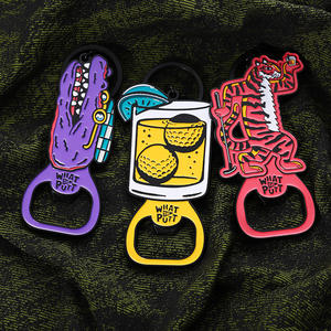 Abridor de Botellas Personalizado con Diseño de Animal Divertido <span class=keywords><strong>en</strong></span> 3D, Llavero Abridor de Botellas de Aleación de Metal Esmaltado con Logotipo Personalizado - Product Image 6