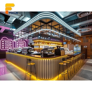 Vetrina di Lusso per Pasticceria in Vetro, Bancone Cassa in Legno, Espositore per Panetteria, Pianificazione Layout - Product Image 4