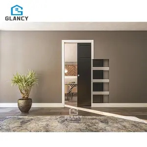 Desain Interior Modern pintu saku tunggal di dalam saku pintu geser