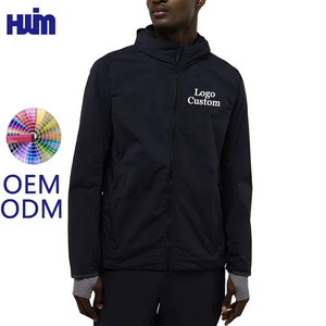 Giacca funzionale da uomo tinta unita nera e fresca per escursioni all'aperto da campeggio giacche sportive Casual da lavoro impermeabili antivento - Product Image 1