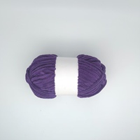 Fil chenille doux 100% polyester, fil mélangeé moucheté pour le crochet et le tricot à la main
