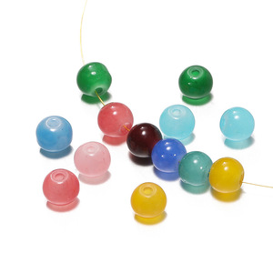 ลูกปัดแก้วกลมขนาด 6 มม. สีเจลลี่ ลูกปัดแบบหลวมสำหรับทำสร้อยข้อมือ DIY อุปกรณ์ทำเครื่องประดับ แหล่งผลิตอี้หวู่ ฤดูใบไม้ผลิ 2024 - Product Image 5