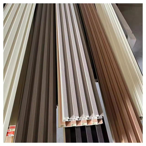 Panneau mural WPC résistant à l'eau avec grille brossée antidérapante, <span class=keywords><strong>prix</strong></span> abordable, pour murs intérieurs <span class=keywords><strong>de</strong></span> salle <span class=keywords><strong>de</strong></span> bain et façades - Product Image 5