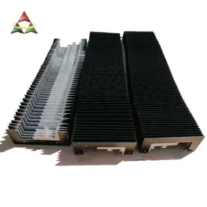 Flexible accordion type CNC machine bellows cover