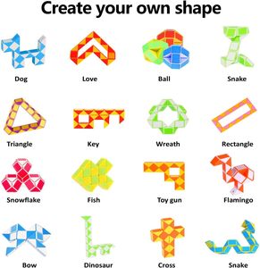 Cubo Serpiente Sensorial, Rompecabezas de Cubo Serpiente, Juguetes Educativos de Plástico para Niños de 5 a 14 Años - Product Image 5