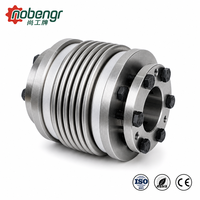 Accouplement à soufflet robuste à clé, amortisseur de vibrations, connecteur à alésage métrique pour servomoteur à mouvement linéaire, usage industriel