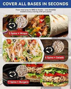 Déchiqueteuse de viande visible à bande antidérapante Outil de déchiquetage de poulet Twist avec brosse et fourchette pour porc boeuf poulet - Product Image 5