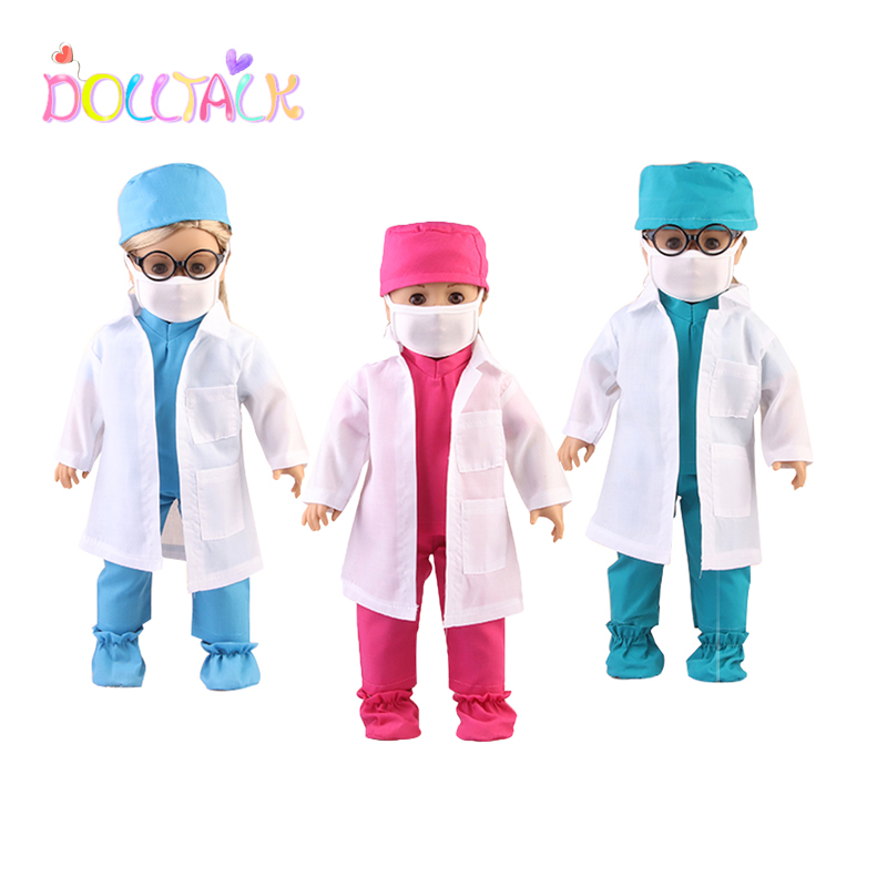 2020 горячие новые предмета кукольная одежда ДОКТОР шляпа набор аксессуаров для дял 18-дюймовой куклы играть для оптовой продажи