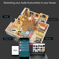 Ihomelife 120W amplifikatör ses mobil yazılım kontrol oturma odası yatak desteği subwoofer çıkışı müzik BT ses amplifikatörü