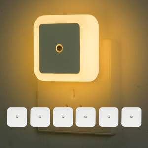 Lámpara Nocturna LED Cuadrada de ABS con Alimentación USB, Luz Blanca Cálida, Minimalista, Mini, Enchufe EU/US, para Hogar, Dormitorio, Habitación Infantil - Product Image 2