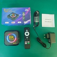 Reproductor Multimedia Android 8k HD para TV, Modelo 13.0, Color Negro, Estándar