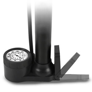 Pompe à pied pour vélo avec manomètre, poignée en T et pince pour tube, compatible avec les valves Schrader et Presta pour tous les vélos et ballons de sport - Product Image 2