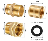 Adaptateur de soufflage en laiton pour camping-car, ensemble complet pour tuyau d'arrosage, tuyau, robinet d'eau, pulvérisateur et plus encore
