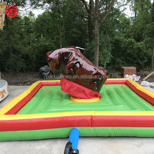 Toro Mecánico Inflable Comercial Marrón para Juegos de Rodeo al Aire Libre - Product Image 2