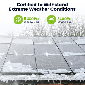 Panneau solaire monocristallin 130W entièrement noir, haute efficacité 23,5%, 20V Premium, garantie 25 ans pour camping-car, bateau, maison - Product Image 6