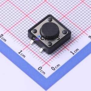 YTS1B0022CBG00 Tactile Switch SMD-4P,12x12mm Switch ( Operating Force: 2.5N )( Switch Length: 12mm )( Switch Width: 12mm ) - Product Image 1
