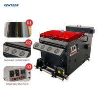 Imprimante DTF Kenteer 60 cm avec 2 têtes d'impression I3200, imprimante DTF 60 cm avec secoueur de poudre et sécheuse pour t-shirts, imprimante à jet d'encre