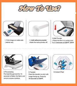 Dtf Sublimation Heat Transfer PET Film High Temperature Heat Transfers for Clothing for <b>T</b>-Shirts - Product Image 5