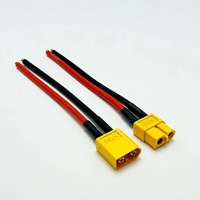 Connecteur XT60 mâle/femelle, câble d'extension 10/15cm, connecteur résistant aux hautes températures, câble de connexion pour avion et bateau RC