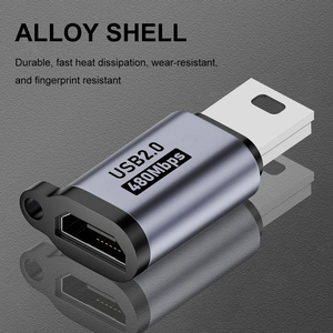 Çoklu USB tip C adaptörü alüminyum alaşım tipi C USB-C erkek veri transferi USB 2.0 dişi adaptör OTG fonksiyon konektörü - Product Image 3