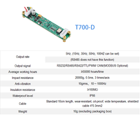 Módulo de Sensor de Inclinación Triaxial de Alta Precisión, Inclinómetro Digital con RS485, RS232 y CANbus