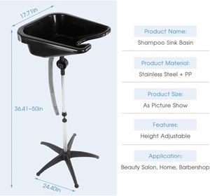 Lavabo Plegable de PP+Acero Inoxidable de Diseño Industrial Muy Económico para Salón de Belleza y Uso en Almacén - Product Image 4