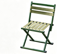 ZJFIT Tabouret pliant en métal robuste et portable, extra-épais, pour extérieur, pêche et marché