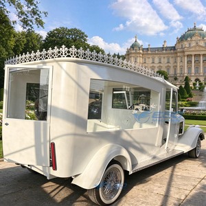 Cercueil électrique EGO Machinery, chariot funéraire blanc vintage, transport spécial - Product Image 2