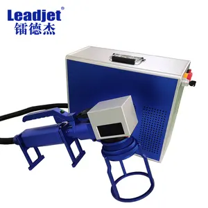 Leadjet Portable Handheld Fiber Laser Marking Machine for stainless steel roll mark/Laser coding printer