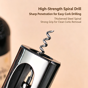 Tire-bouchon à levier en alliage de zinc, ouvre-bouteille multifonction pour vin rouge et bière, outil d'ouverture de vin portable pour la cuisine domestique - Product Image 5