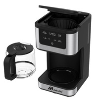 Cafetera Semiautomática Programable de 14 Tazas, Temporizador de Preparación Individual, Embudo Desmontable, Fácil de Limpiar, Autolimpiante, Digital para Hotel